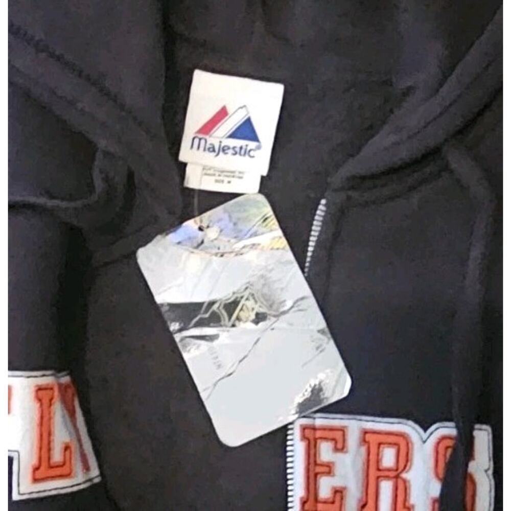 New! Philadelphia Flyers Hockey Full Zip Hoodie Sweatshirt Black Size Med NWT - Picture 4 of 6